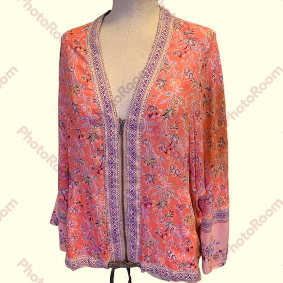 Free People, XS/S, Wildflower Zip up Jacket. - Picture 1 of 13